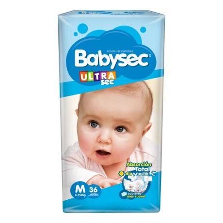 PAÑAL BABYSEC ULTRA M X 36 (AZUL) PAÑAL BABYSEC ULTRA M X 36 (AZUL)