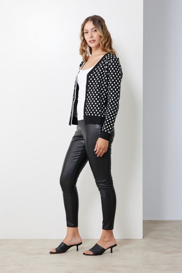 Cardigan Dots NEGRO/BLANCO