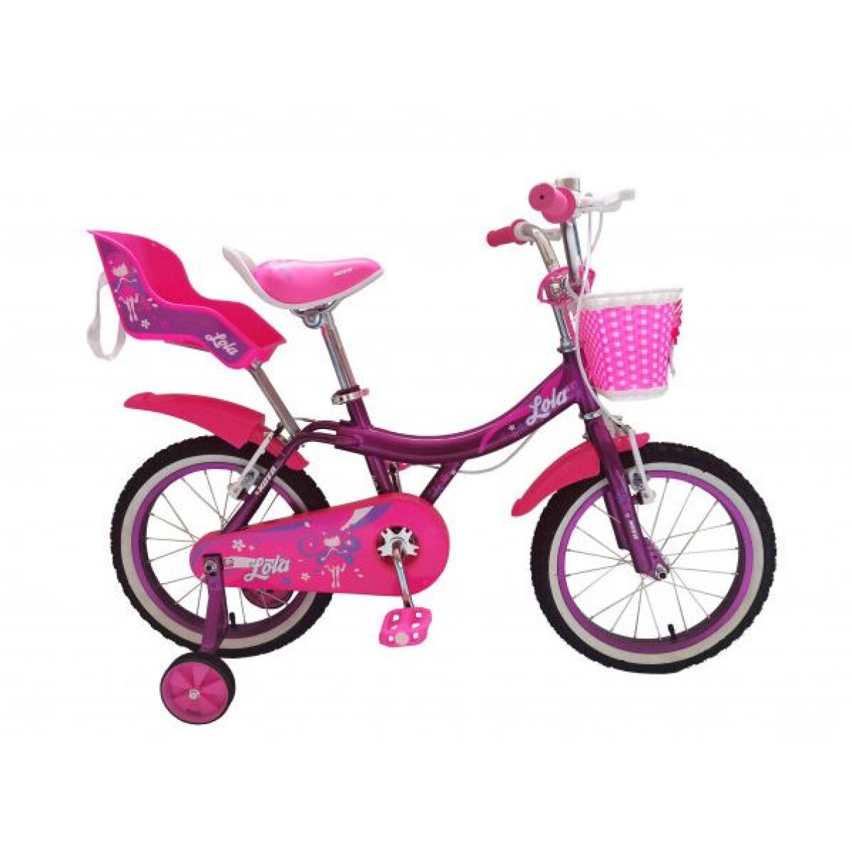Bicicleta Infantil con Canasto y Sillita Kova Lola 16" 