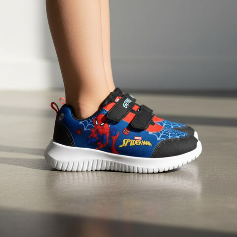 Calzado Deportivo Spiderman Con Cinta Adherente Talle 25-29 U