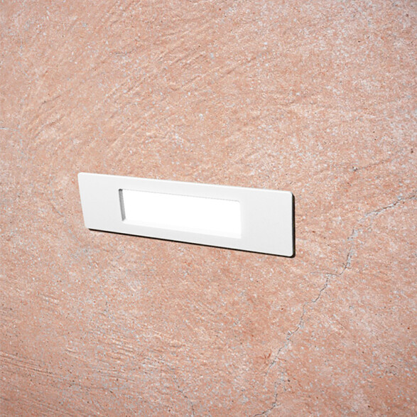 Luminaria de embutir rectangular blanco 8,5W cálida IP55 FL0924X