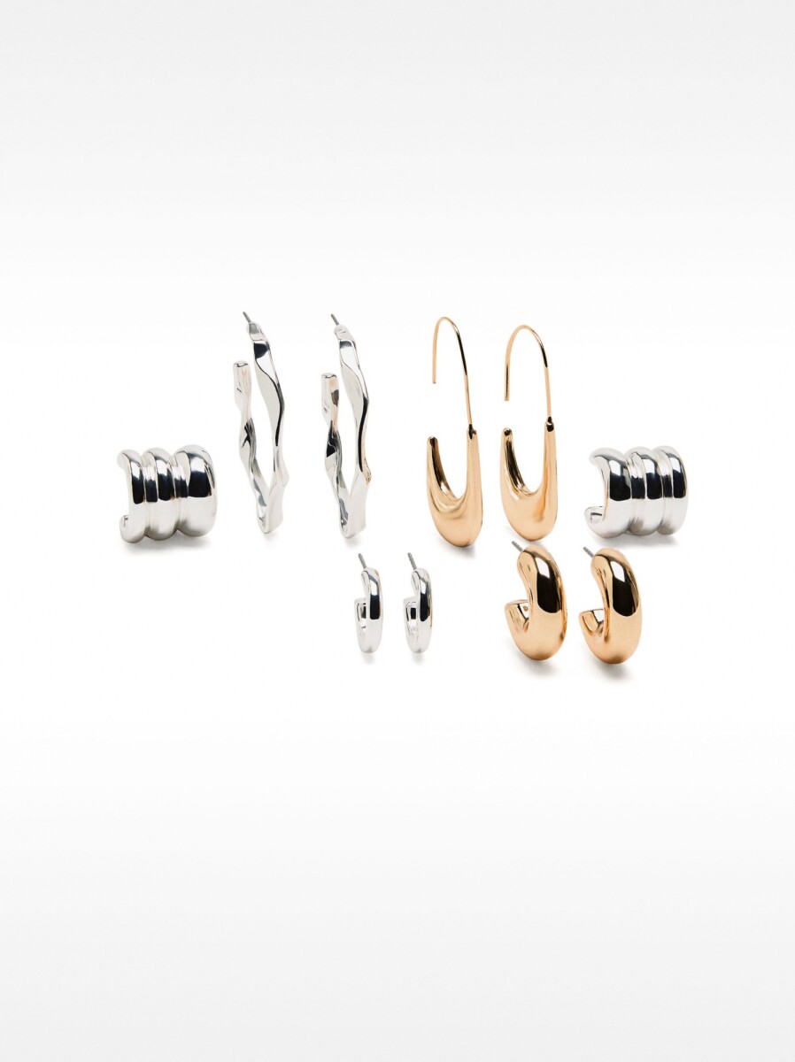 Set De Pendientes Bicolor - bicolor 