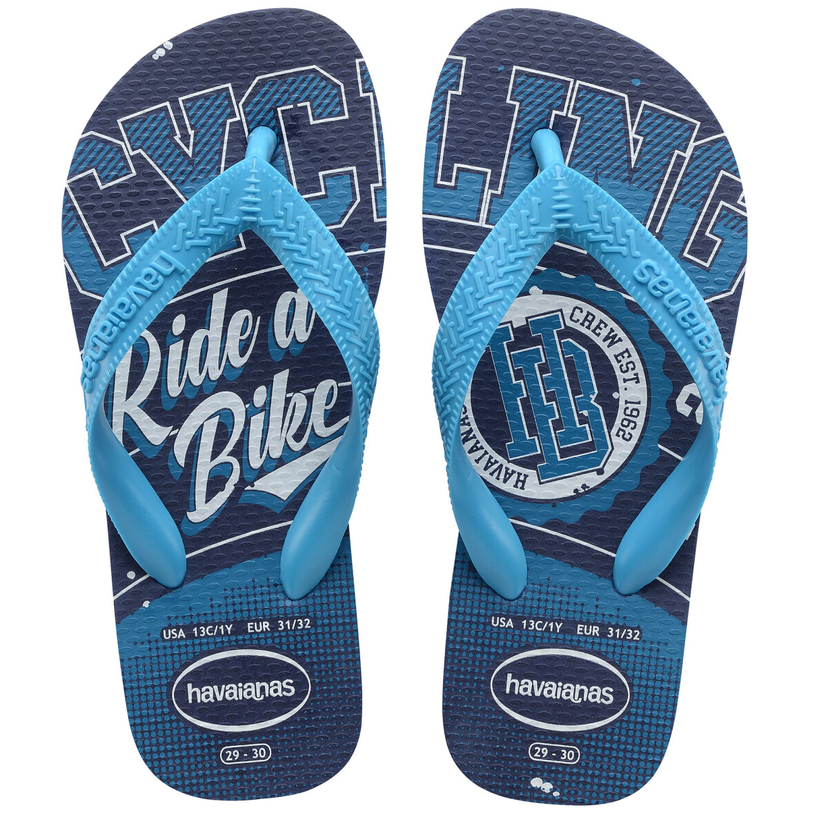 Sandalia de Niños Havaianas Kids Athletic - Azul Marino - Turquesa 