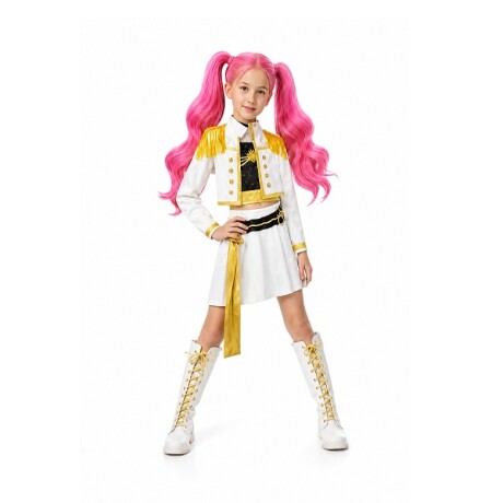 Disfraz Guerreras K-pop Golden 4 Varios Talles BLANCO-AMARILLO