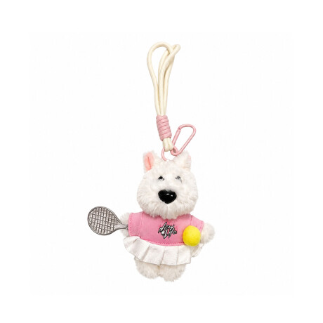 Llavero Perritos de peluche Rosado