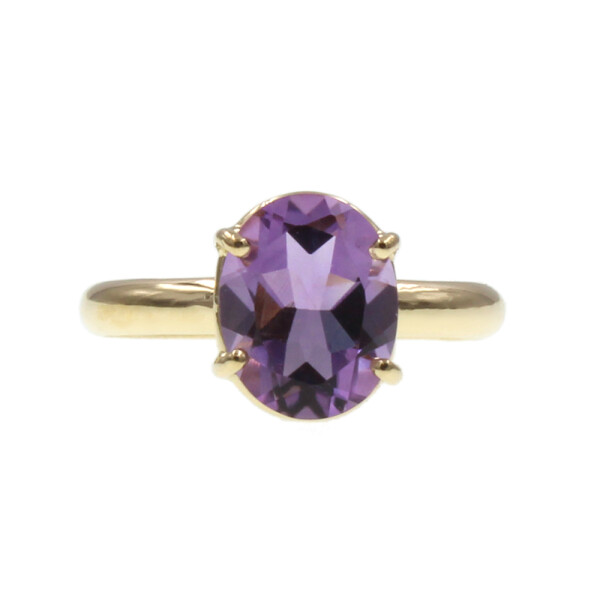 Anillo Aurora de oro amarillo 18k con amatista (ADAPTAMOS NUESTROS ANILLOS A MEDIA *) Anillo Aurora de oro amarillo 18k con amatista (ADAPTAMOS NUESTROS ANILLOS A MEDIA *)