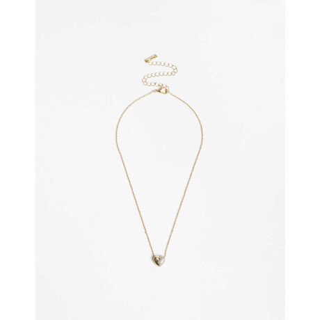 Collar Corazón Metal Biplating Dorado