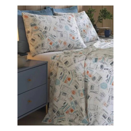 Juego de Sábanas Estampadas 2 Plazas Dohler Allegra 130 Hilos 100% Algodón Juego de Sábanas Estampadas 2 Plazas Dohler Allegra 130 Hilos 100% Algodón