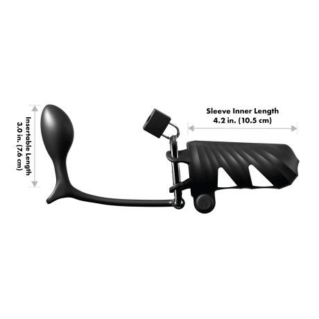 Plug Anal con Anillo Vibrador Ass-Gasm Fantasy C-Ringz Plug Anal con Anillo Vibrador Ass-Gasm Fantasy C-Ringz