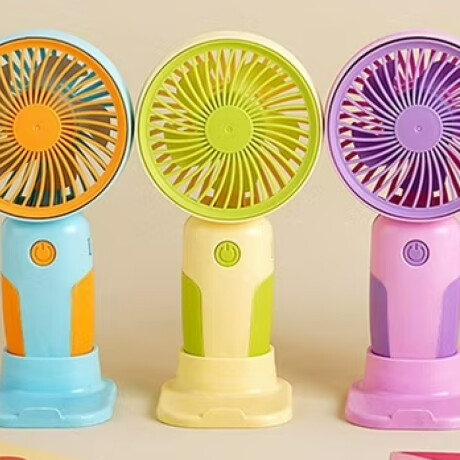 Mini ventilador portátil con base Verde