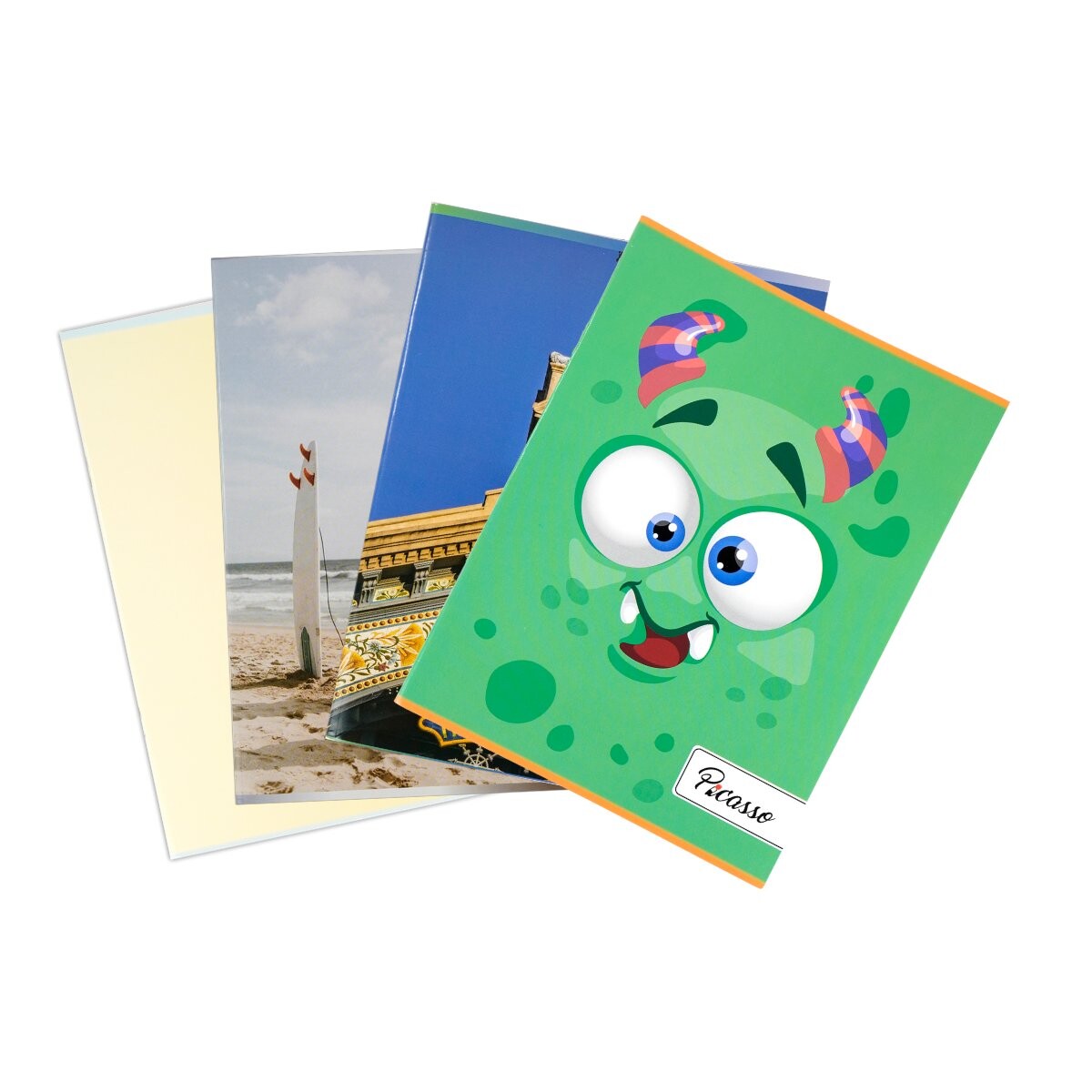 Cuaderno engrampado Picasso 96 hojas liso 