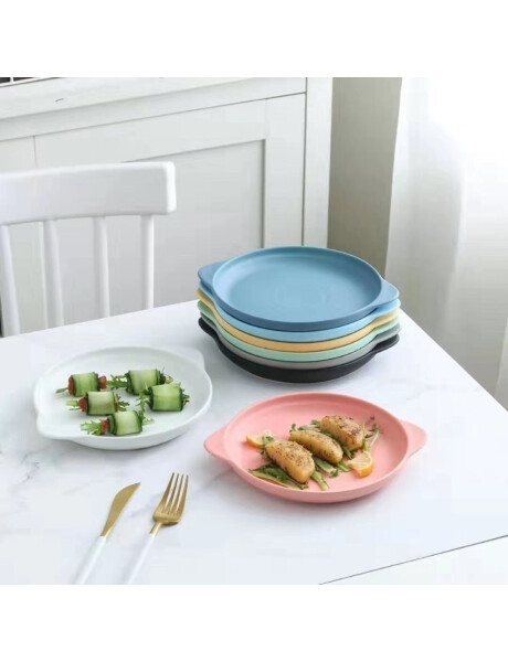 PLATO CON ASAS CERAMICA 23x19x3CM BEIGE MATE PLATO CON ASAS CERAMICA 23x19x3CM BEIGE MATE
