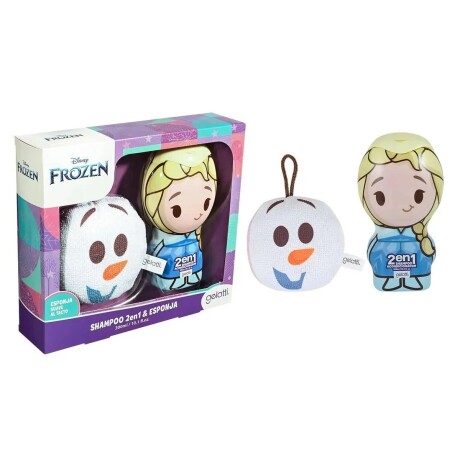 Set de Baño Frozen Shampoo 2 en 1 Elsa + Esponja de Baño 001