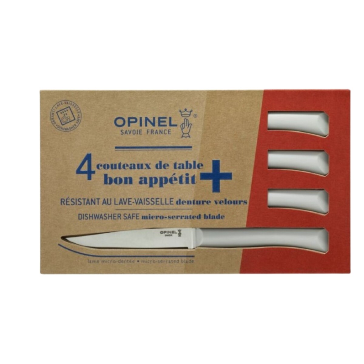 Set x4 cuchillos de mesa bon appétit 