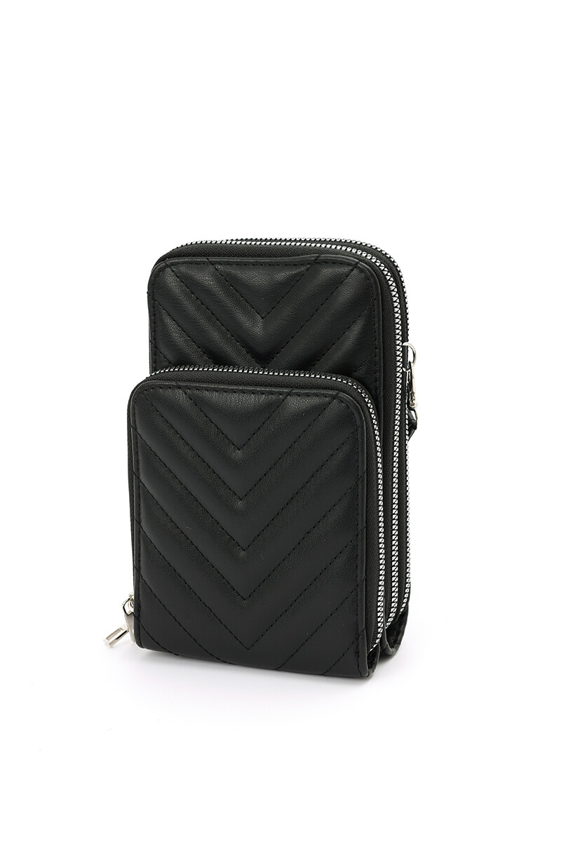 Porta celular PU Negro