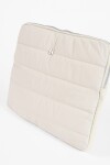 Estuche porta laptop pespunte crudo