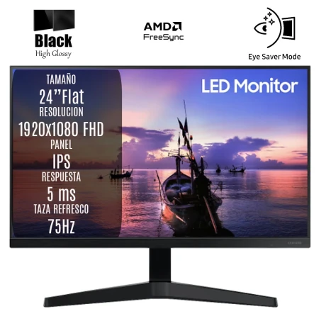 Monitor Samsung Essencial 24" Ips 5MS 75HZ 001