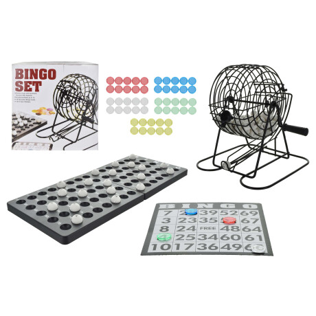 BINGO CON BOLILLERO DE METAL BINGO CON BOLILLERO DE METAL