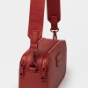 Bandolera Penny En Efecto Cuero Zaffiano Rojo
