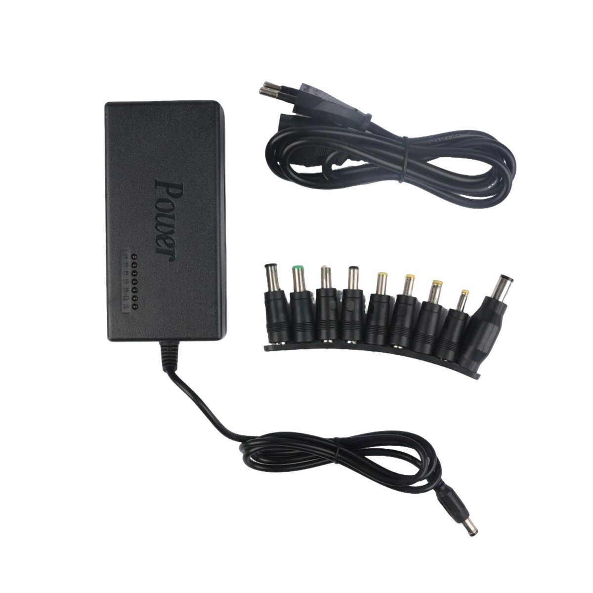 CARGADOR UNIVERSAL PARA LAPTOP CON MULTI CONECTORES 