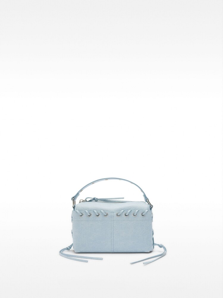 Bolso De Mano Trenzado Con Bandolera azul