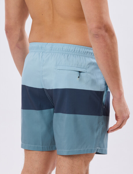 SHORT DE BAÑO RAYADO Piedra