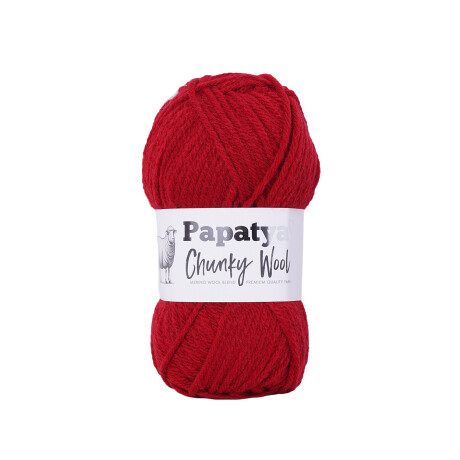chunky wool rojo