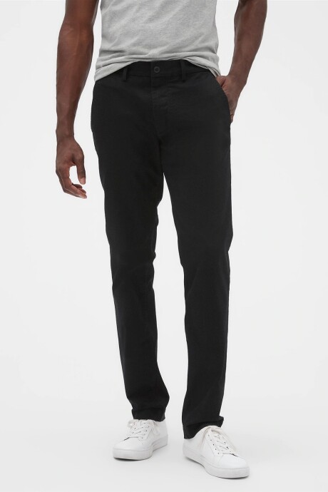 V-ESSENTIAL KHAKI SLIM FIT True Black