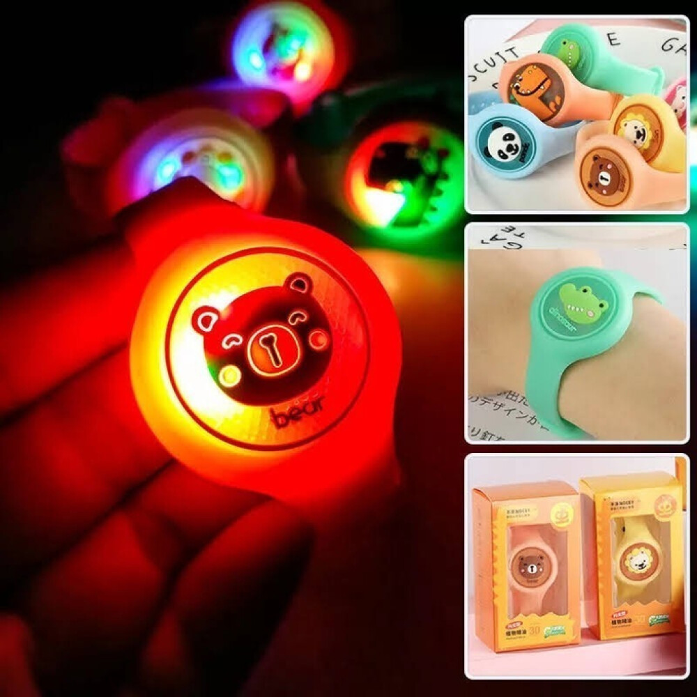 RELOJ PULSERA ANTI MOSQUITOS CON LUZ niña