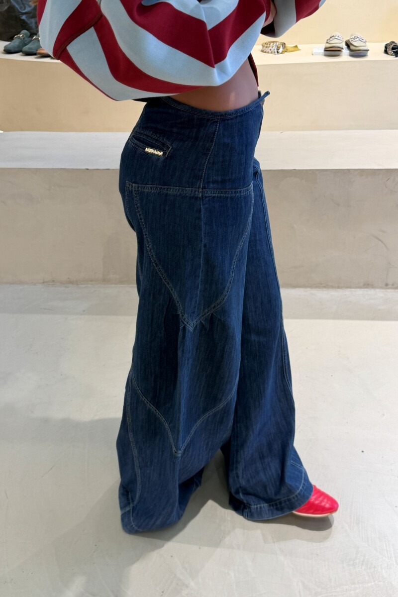 Jean Wavy Azul