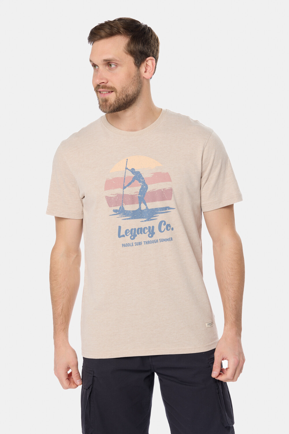 REMERA ESTAMPADA Beige