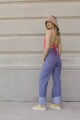 JEAN WIDE MORANGO Azul