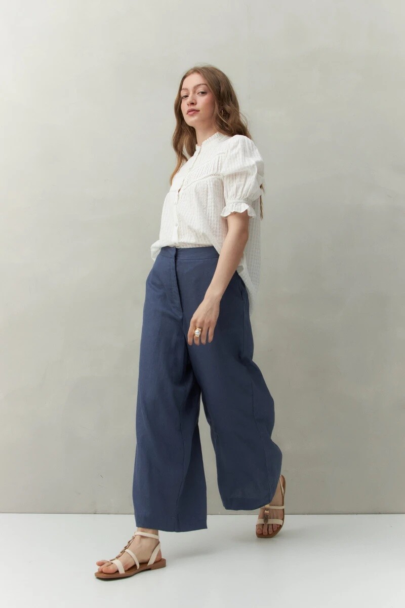 PANTALON D.CASSIN ALESSIO - INDIGO 