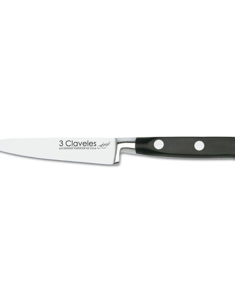 CUCHILLO VEGETALES 10CM C/ PVC MANGO NEGRO FORGE 3 CLAVELES CUCHILLO VEGETALES 10CM C/ PVC MANGO NEGRO FORGE 3 CLAVELES