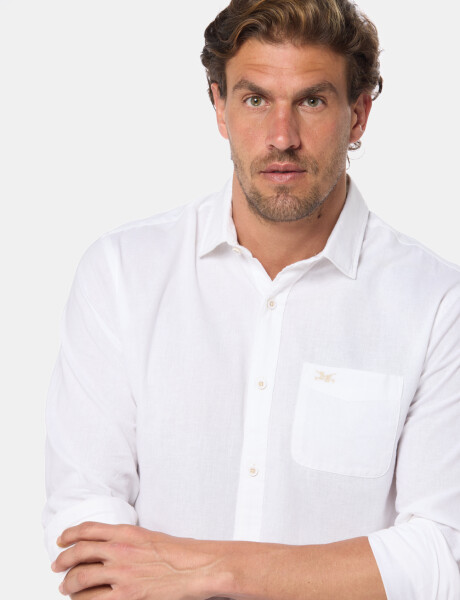 CAMISA DE LINO Blanco