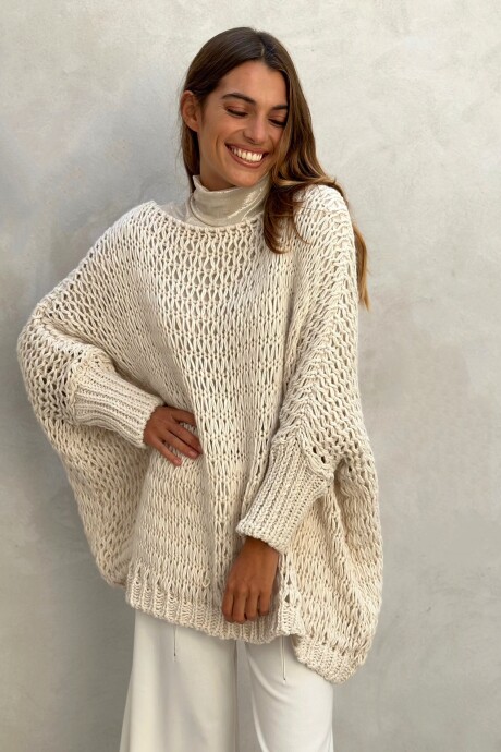 SWEATER ZAMORA CRUDO