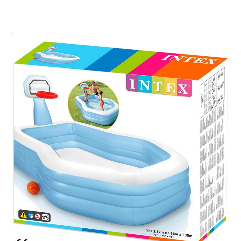 INTEX PISCINA INFLABLE 682 LITROS CON TABLERO Y PELOTA Intex Piscina Inflable 682 Litros Con Tablero Y Pelota