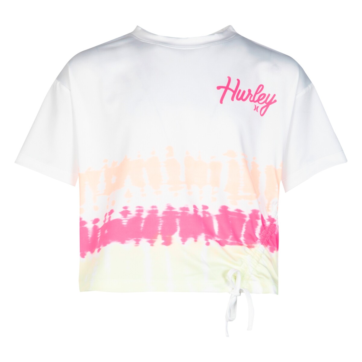 Camiseta Boxy Tee Cinched Draw de Niña - Blanco 