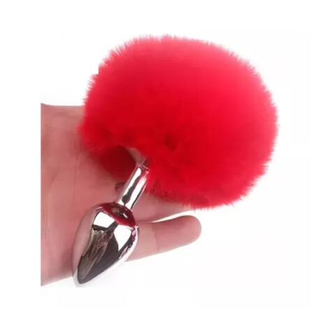 Plug Anal Metálico con Pompon Plug Anal Metálico con Pompon