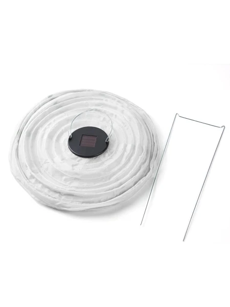 PANTALLA DE TELA CON PANEL SOLAR BLANCO