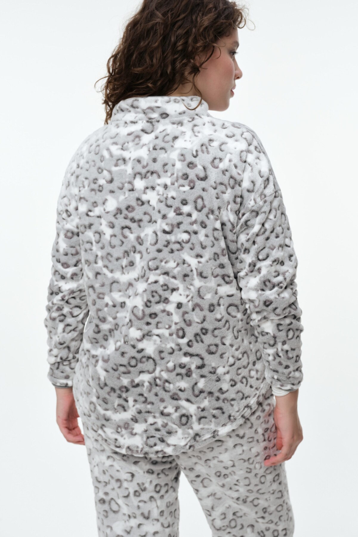 Buzo Flip Leopardo Gris