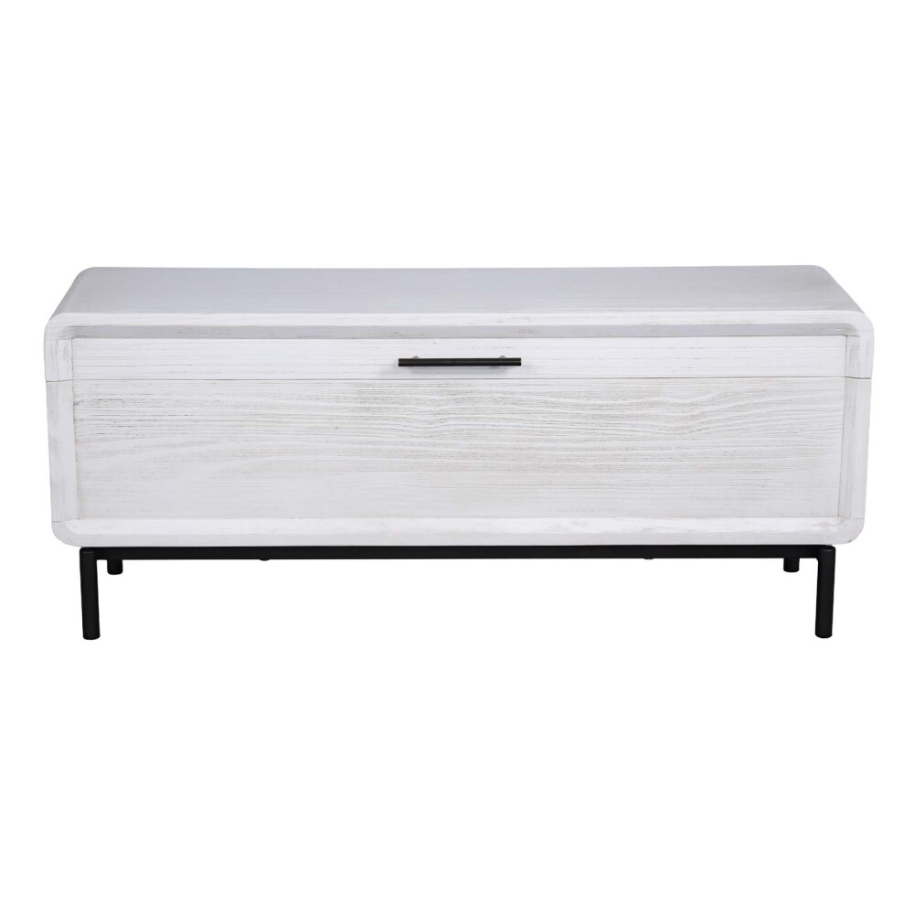 PIE DE CAMA C/BAUL MADERA BLANCO WESTBROOK