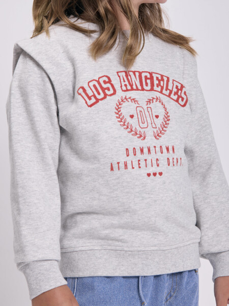 Buzo deportivo con detalle Gris