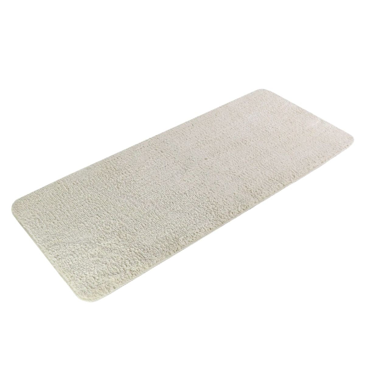 ALFOMBRA FELPUDA MARFIL 50X120CM P/BAÑO 