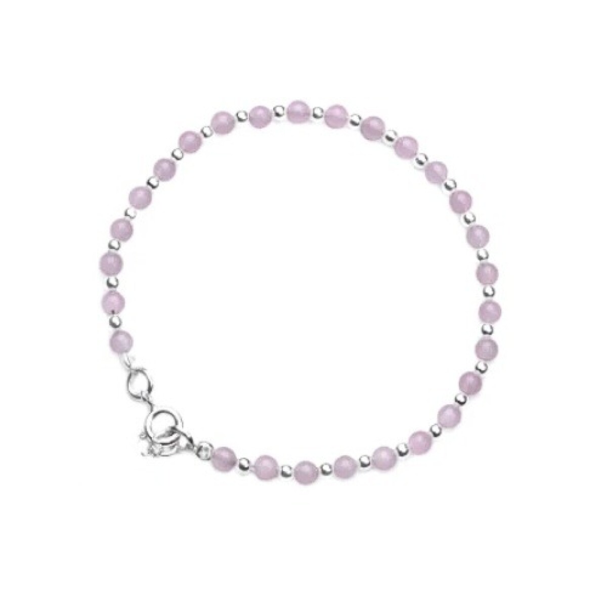 Pulsera Perlitas de Colores - Cuarzo Rosa 