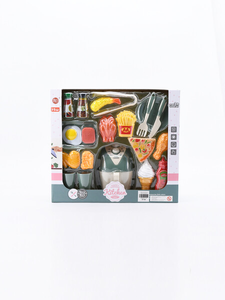 FREIDORA DE AIRE CON ACCESORIOS VERDE