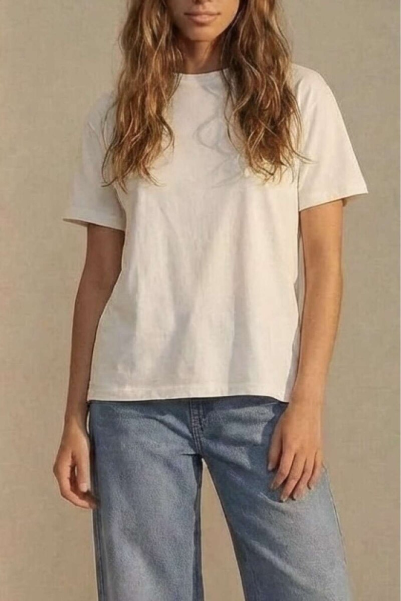 Remera Algodon Lavado - Rosa 