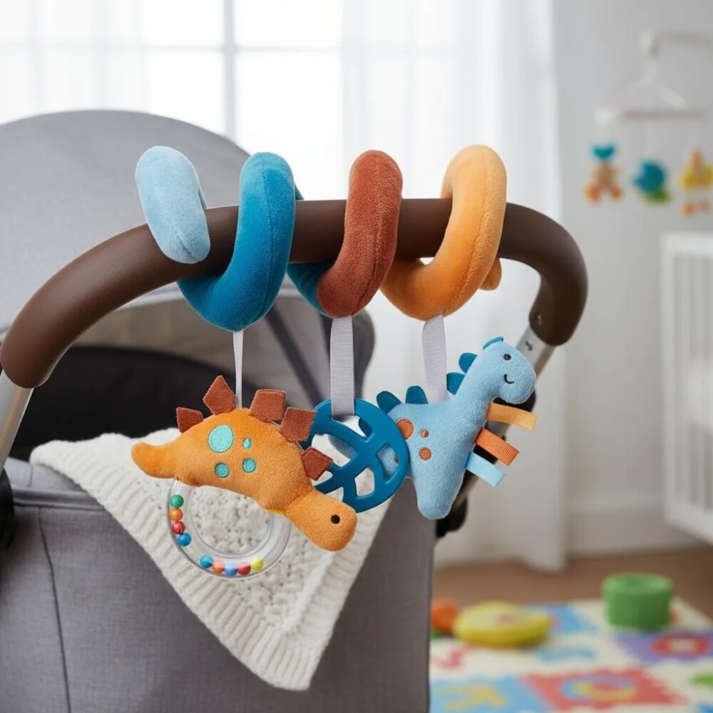 Barra ESPIRAL para coche y baby silla BUBA magic dino