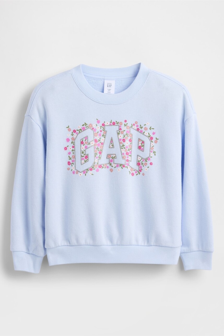 Buzo Deportivo Logo Gap Toddler Niña Serene Blue