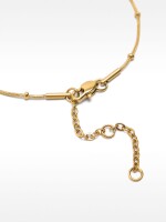 Pulsera De Corazones Con Cristales - Acero Inoxidable dorado